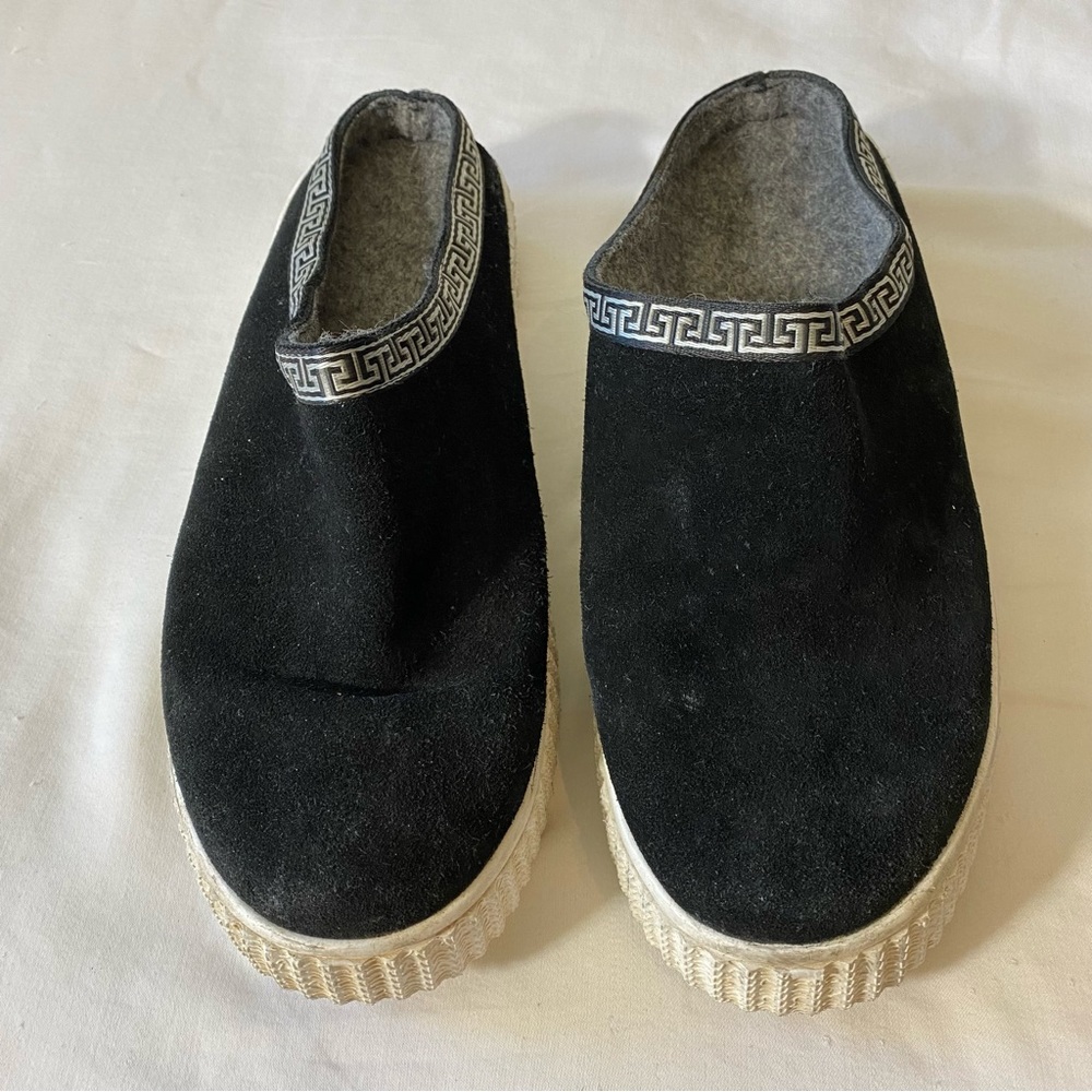 Religious Comfort Shoes Black Slip on Clog Mules Size 10 Easy Everyday Slides